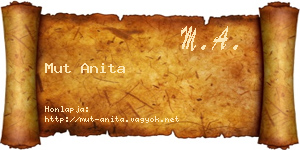 Mut Anita névjegykártya