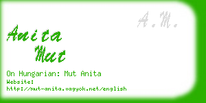 anita mut business card